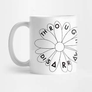 Flower through disarray (black) Mug